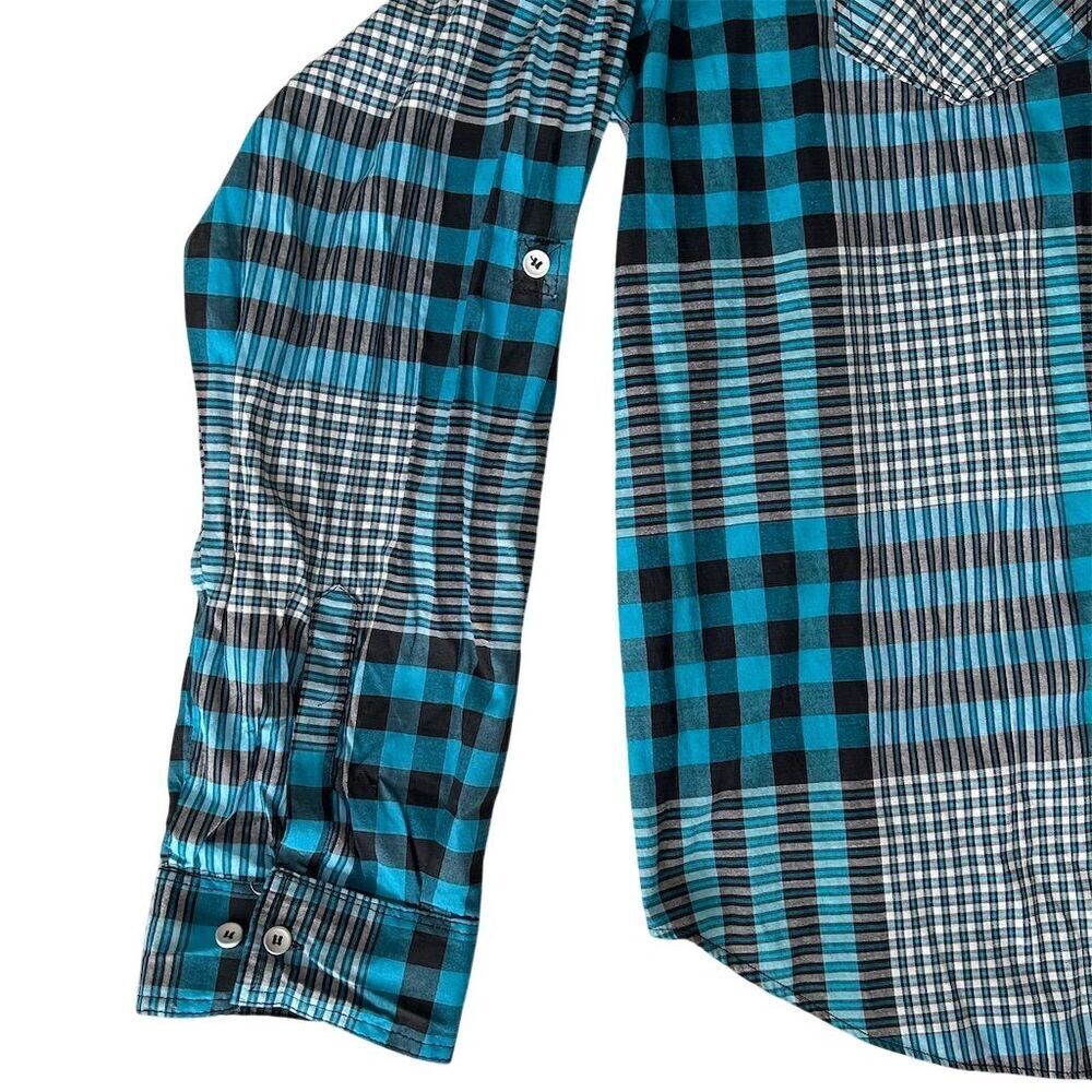 Diamond Stash Men's 4XL Multicolor Plaid Flannel Long Sleeve Shirt - Picture 7 of 11